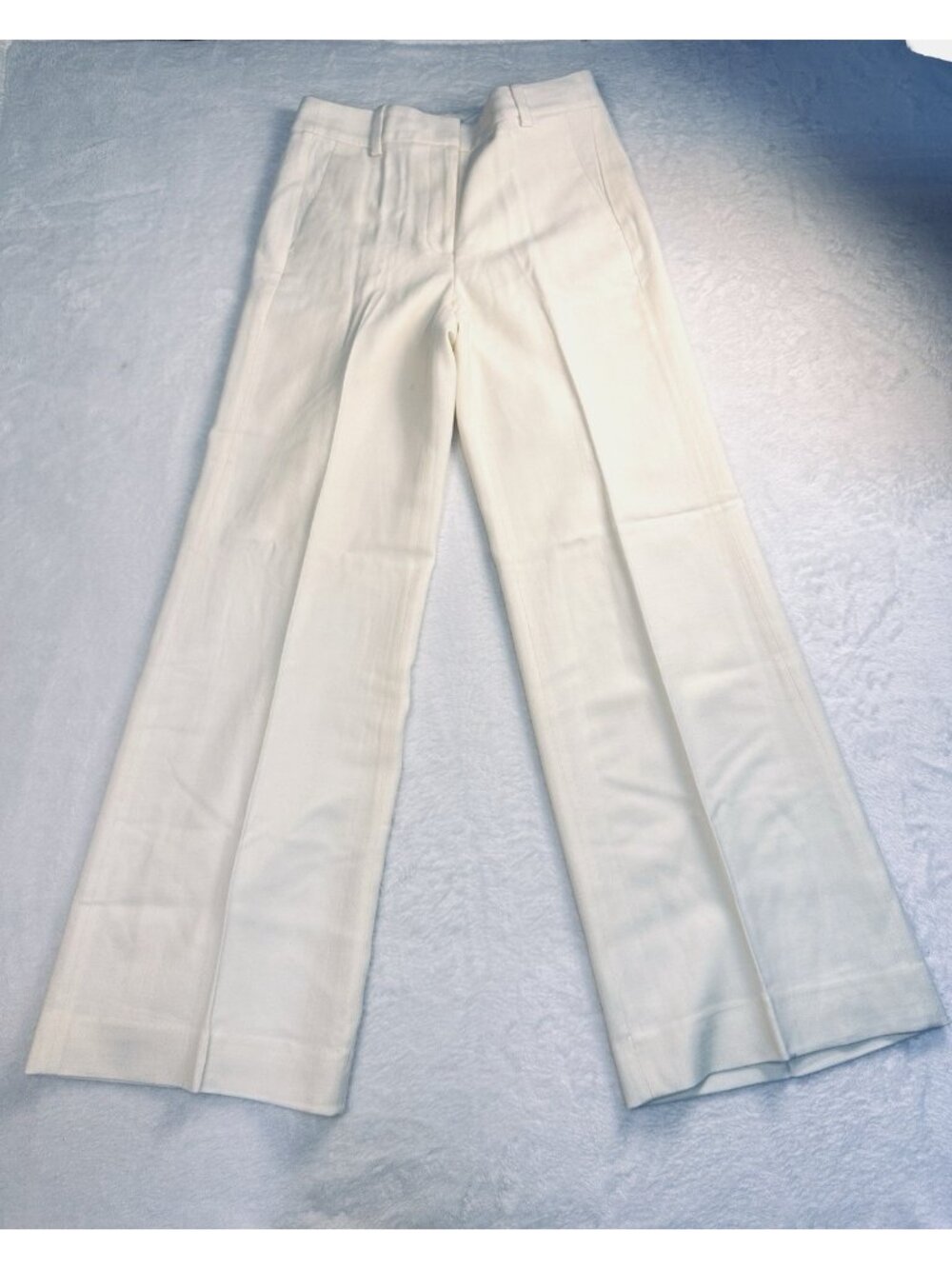 J.Crew Carolina Dress Wool Pant In Bouclé Ivory Sz 4 Work-Night Out NWT #CN743 - Picture 2 of 15